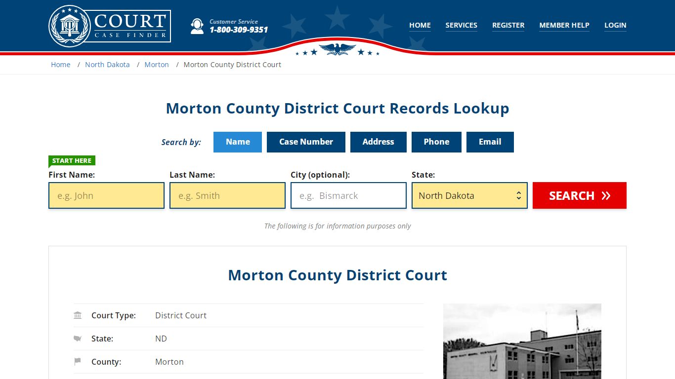 Morton County District Court Records Lookup