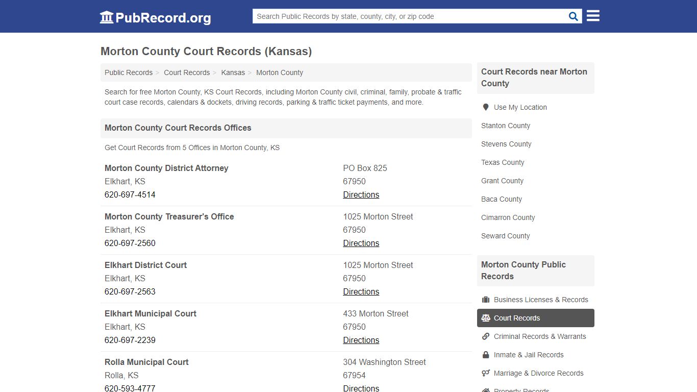 Free Morton County Court Records (Kansas Court Records) - PubRecord.org